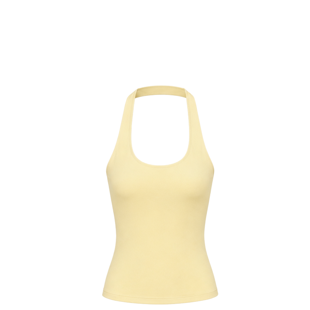 Avaia Halter Top - Butter Yellow