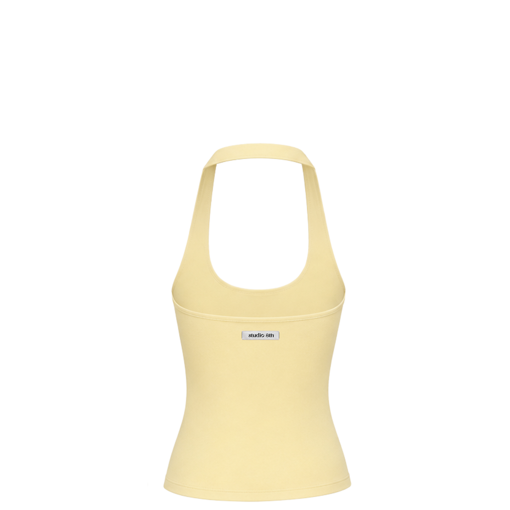 Avaia Halter Top - Butter Yellow